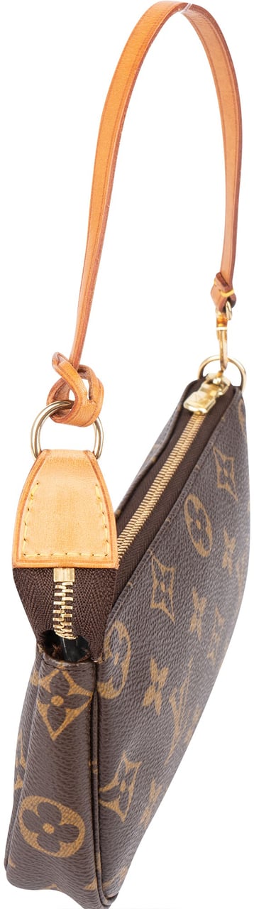 Louis Vuitton Louis Vuitton Canvas Monogram Pochette Mini Handbag Bruin