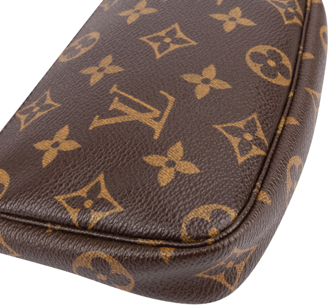 Louis Vuitton Louis Vuitton Canvas Monogram Pochette Mini Handbag Bruin