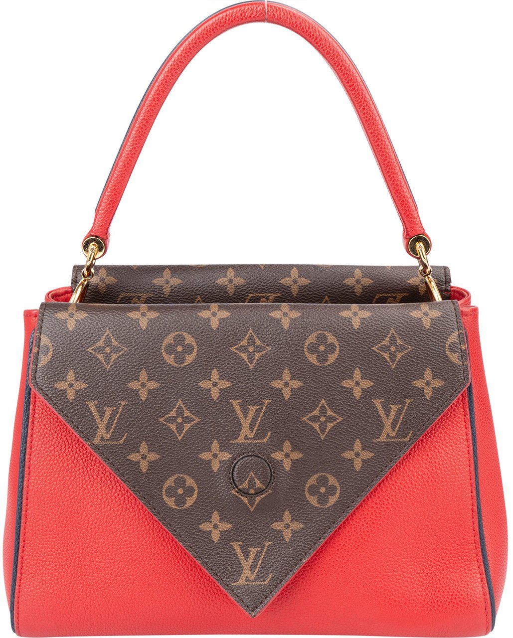 Louis Vuitton Canvas Monogram Double V Rubis Handbag Bruin