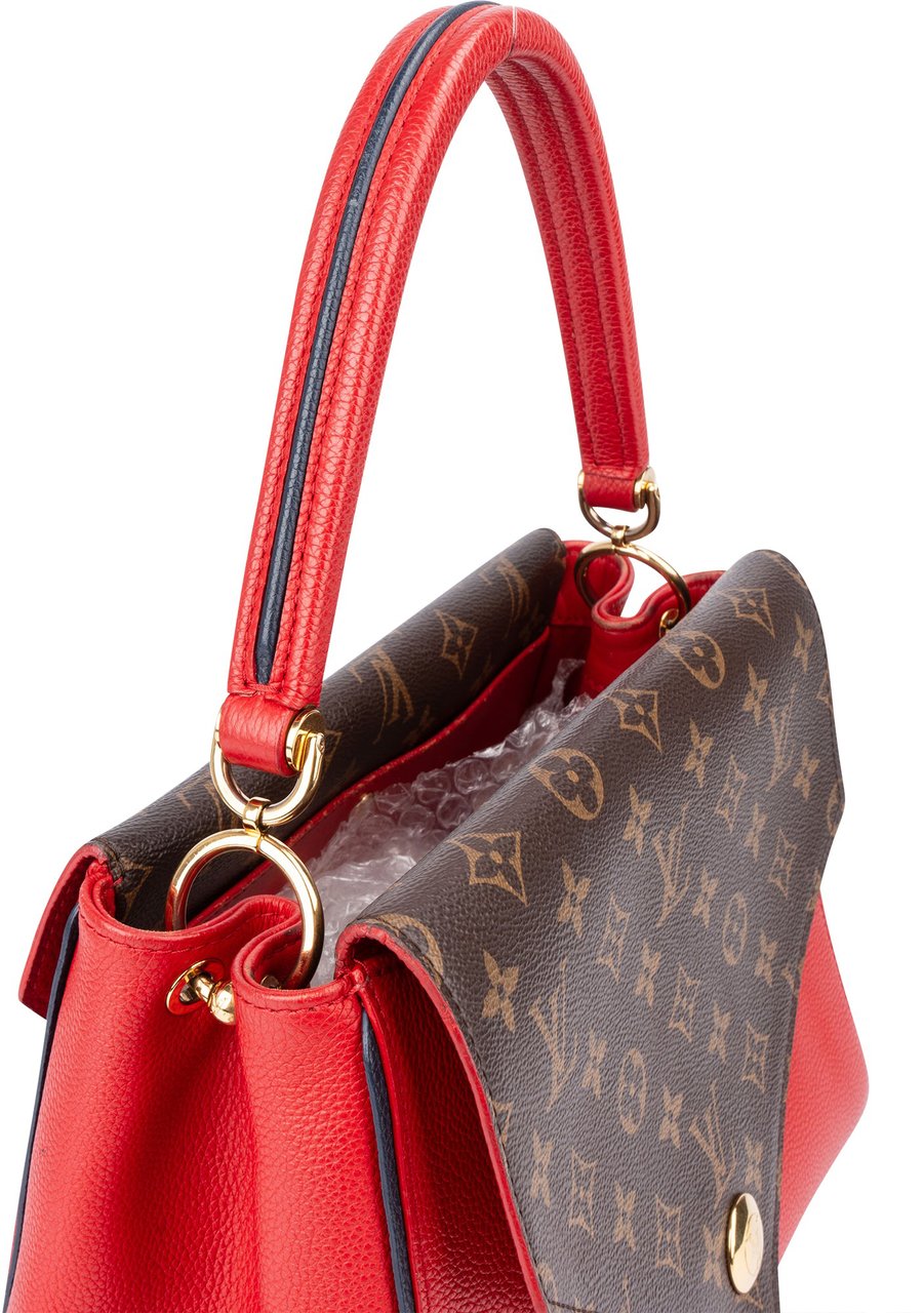 Louis Vuitton Canvas Monogram Double V Rubis Handbag Bruin