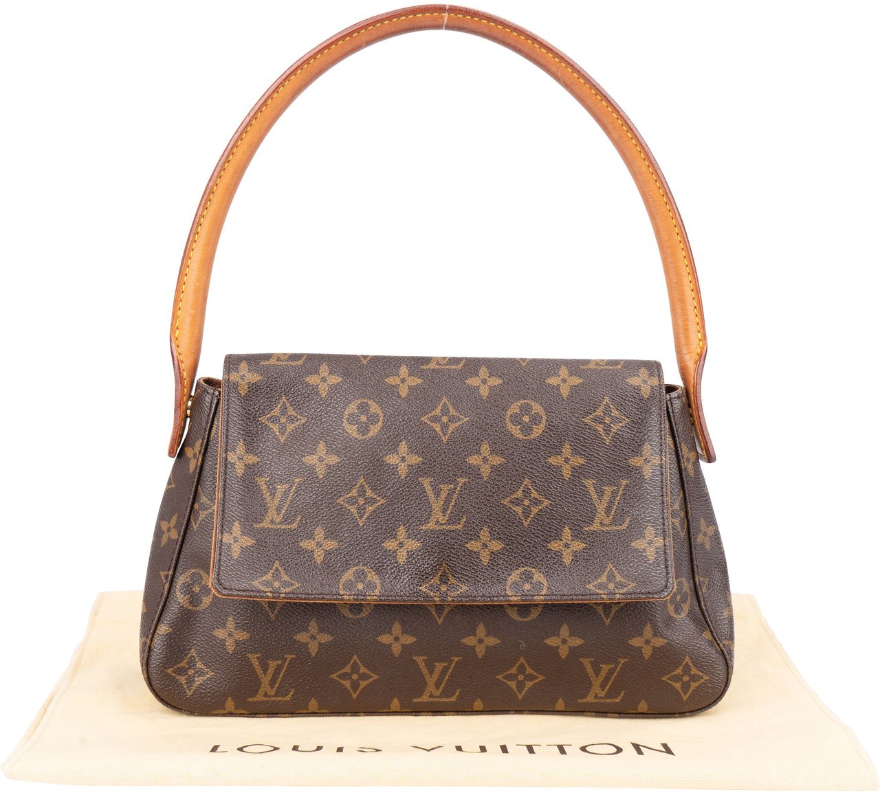 Louis Vuitton Louis Vuitton Canvas Monogram Looping PM Handbag Bruin