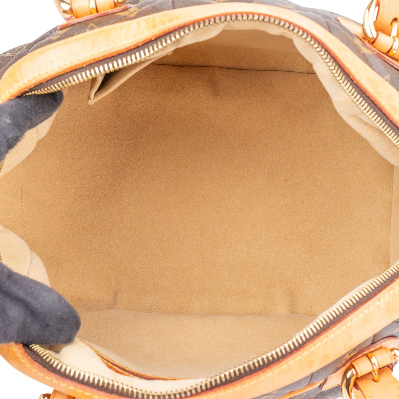 Louis Vuitton Louis Vuitton Canvas Monogram Bowling Etoile Handbag Bruin