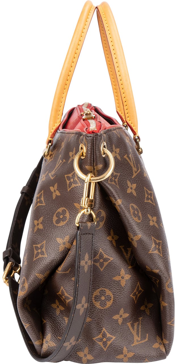 Louis Vuitton Louis Vuitton Canvas Monogram Pallas MM Handbag Bruin