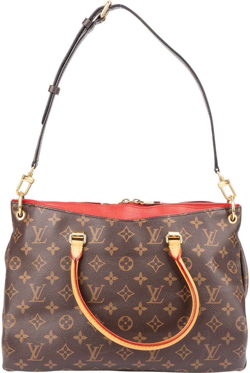 Louis Vuitton Louis Vuitton Canvas Monogram Pallas MM Handbag Bruin