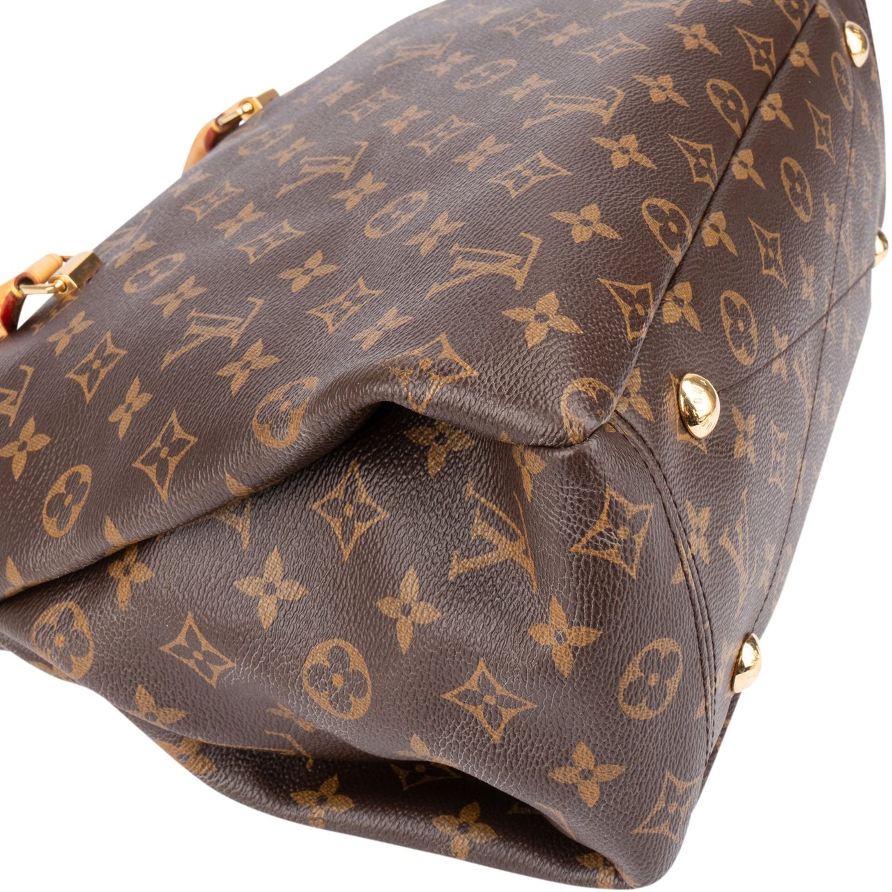 Louis Vuitton Louis Vuitton Canvas Monogram Pallas MM Handbag Bruin