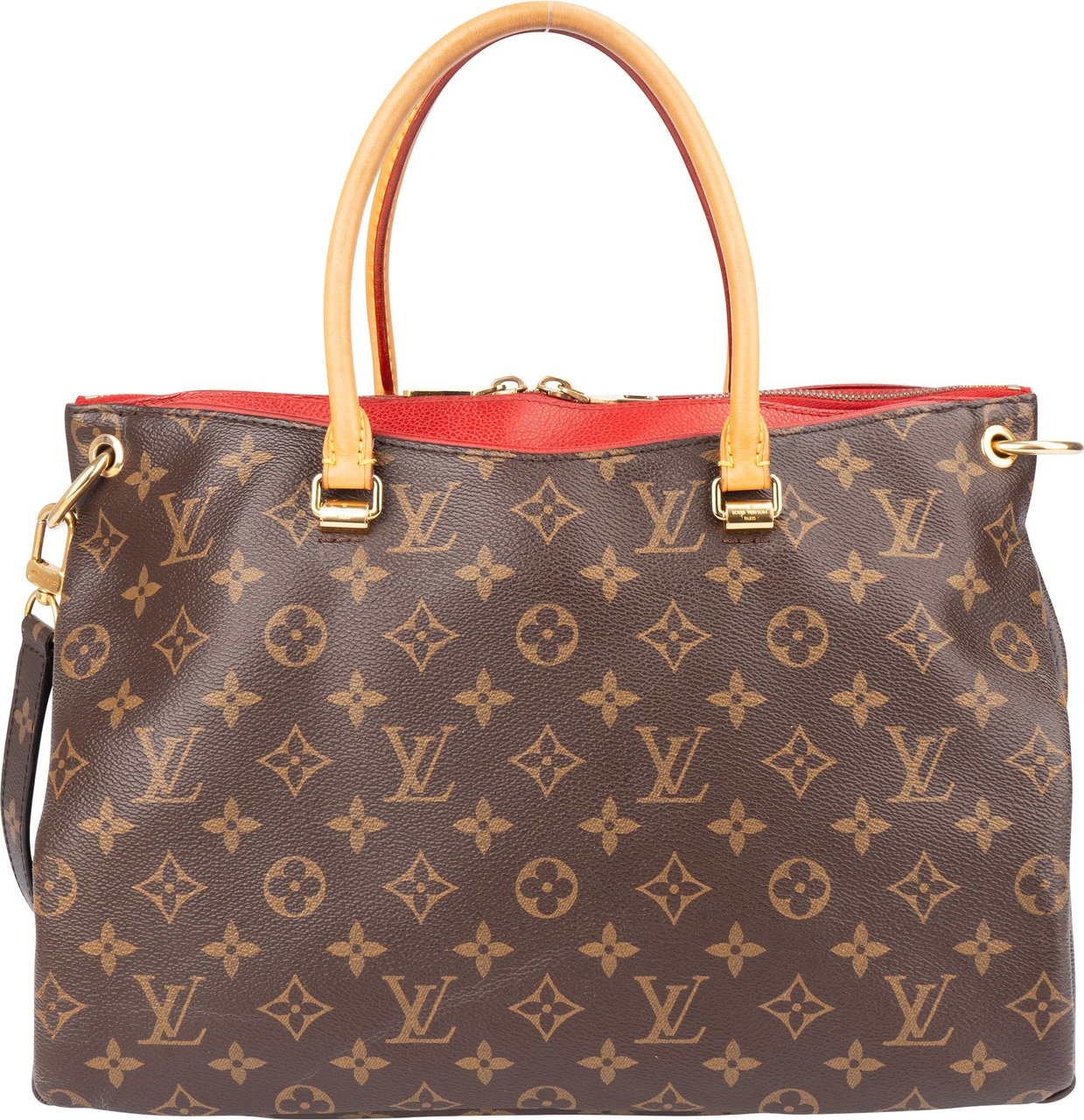 Louis Vuitton Louis Vuitton Canvas Monogram Pallas MM Handbag Bruin