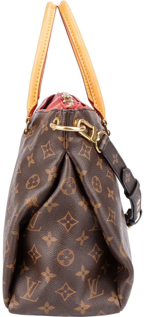 Louis Vuitton Louis Vuitton Canvas Monogram Pallas MM Handbag Bruin