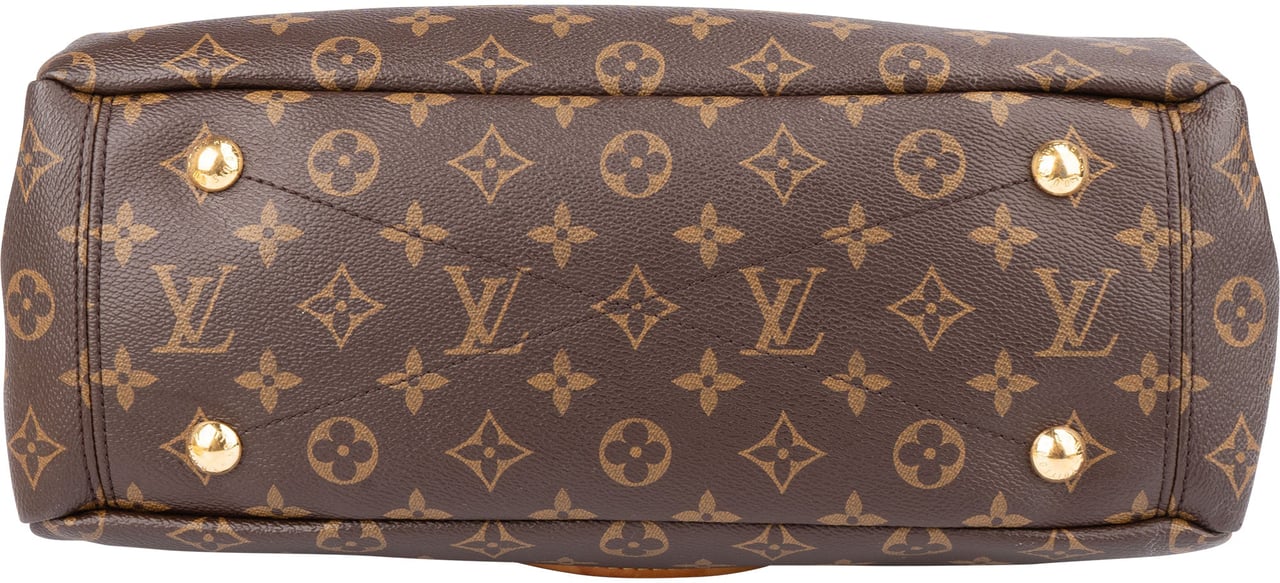 Louis Vuitton Louis Vuitton Canvas Monogram Pallas MM Handbag Bruin