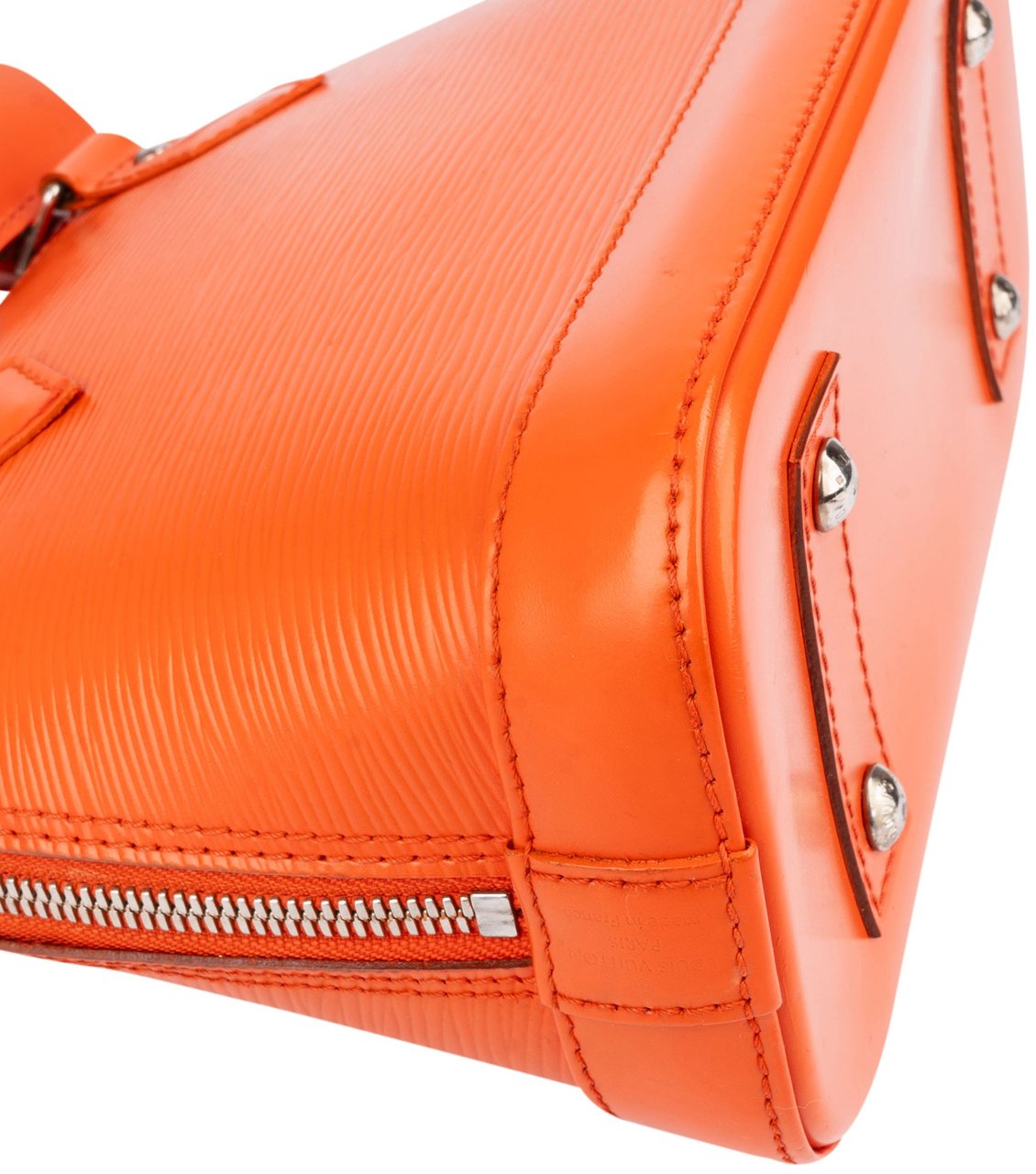 Louis Vuitton Orange Epi Leather Alma BB Handbag Oranje