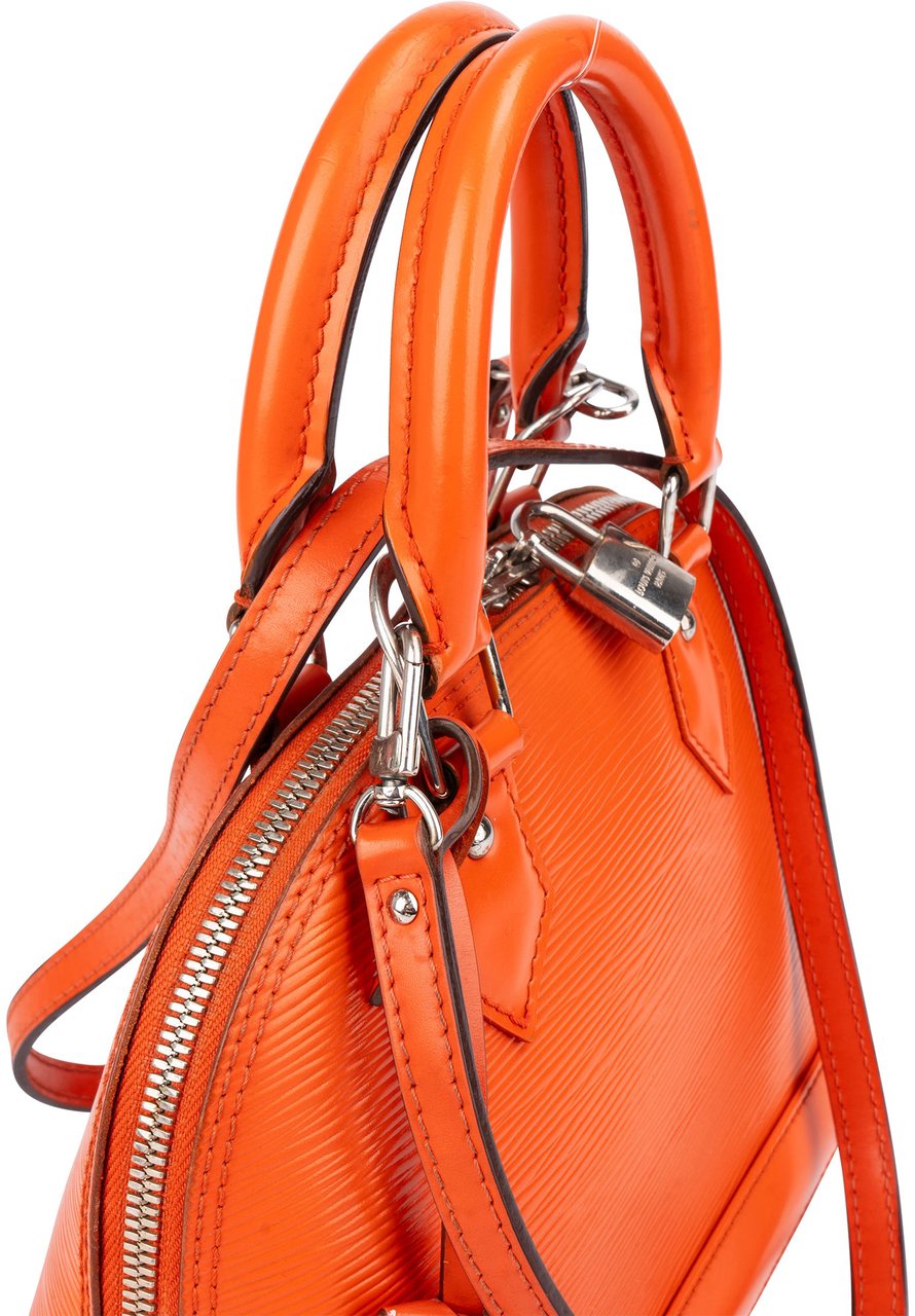 Louis Vuitton Orange Epi Leather Alma BB Handbag Oranje