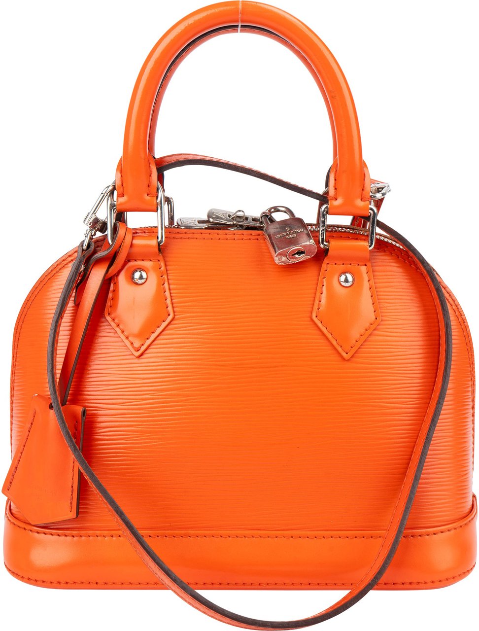 Louis Vuitton Orange Epi Leather Alma BB Handbag Oranje