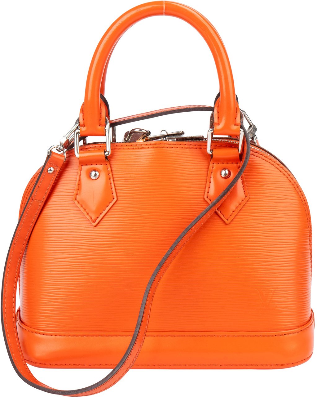 Louis Vuitton Orange Epi Leather Alma BB Handbag Oranje