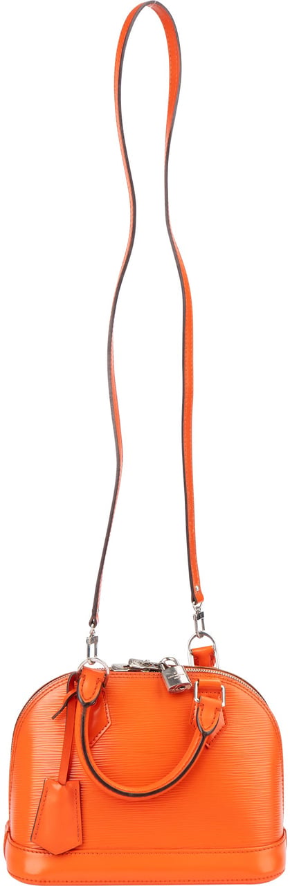 Louis Vuitton Orange Epi Leather Alma BB Handbag Oranje