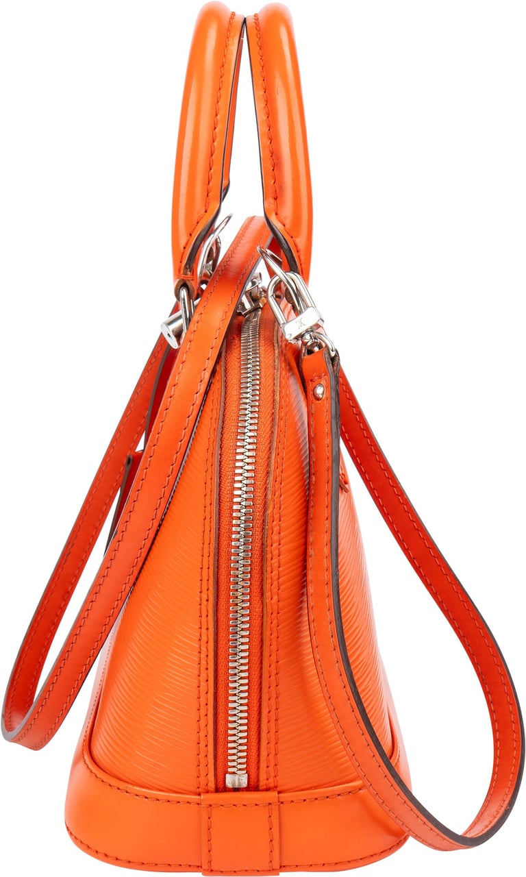 Louis Vuitton Orange Epi Leather Alma BB Handbag Oranje