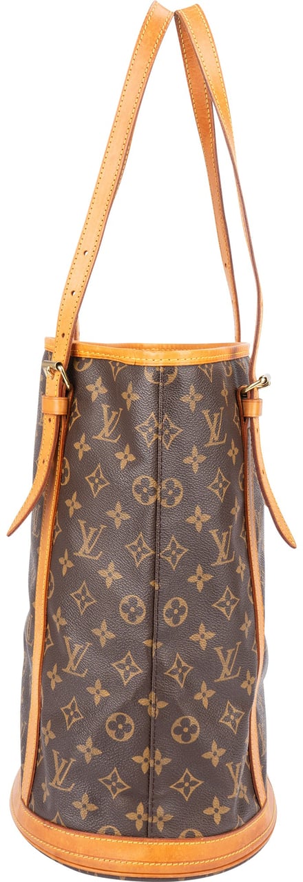 Louis Vuitton Louis Vuitton Canvas Monogram Bucket PM Shoulder Bag Bruin
