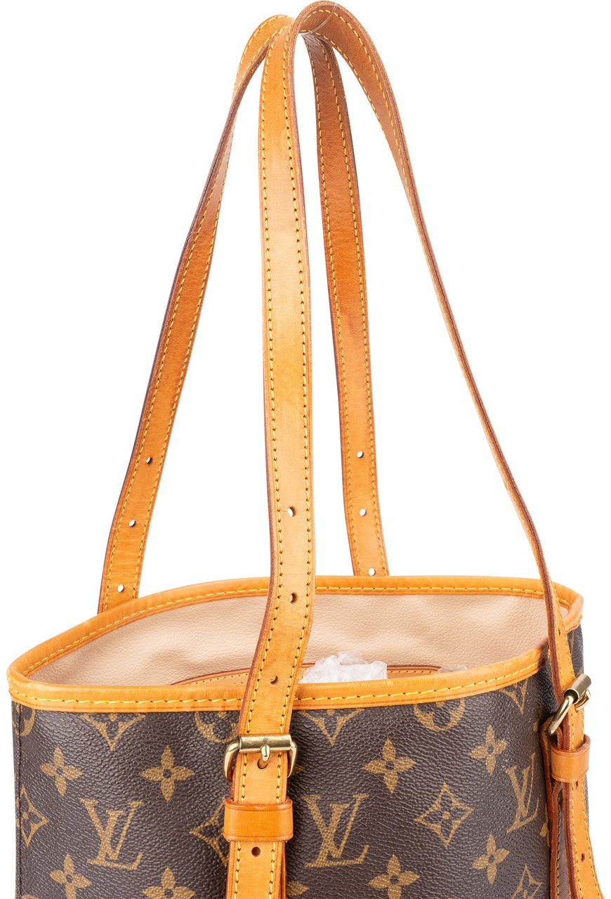 Louis Vuitton Louis Vuitton Canvas Monogram Bucket PM Shoulder Bag Bruin