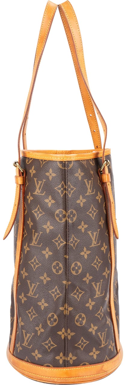 Louis Vuitton Louis Vuitton Canvas Monogram Bucket PM Shoulder Bag Bruin