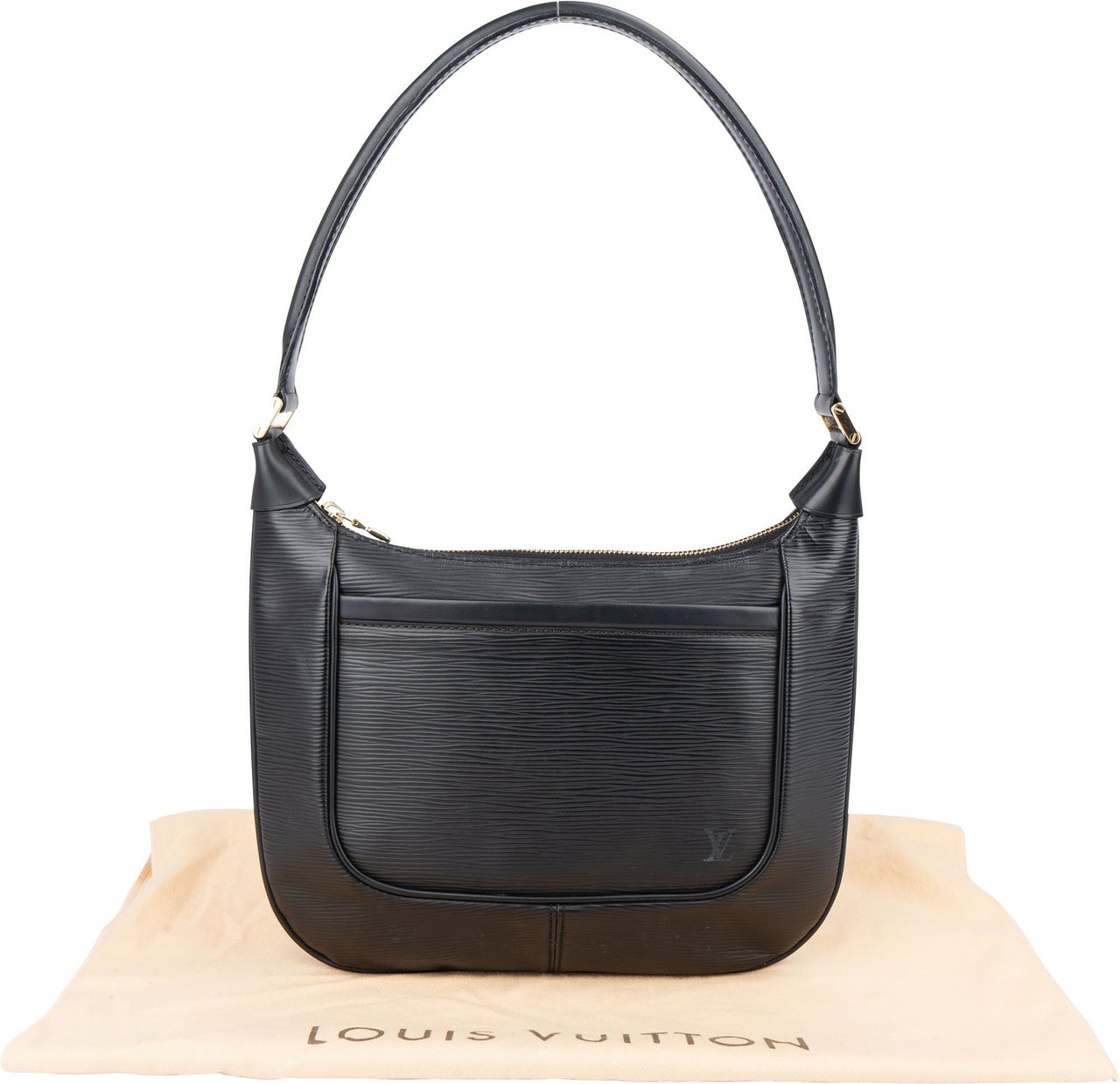 Louis Vuitton Noir Epi Leather Matsy Shoulder Bag Zwart