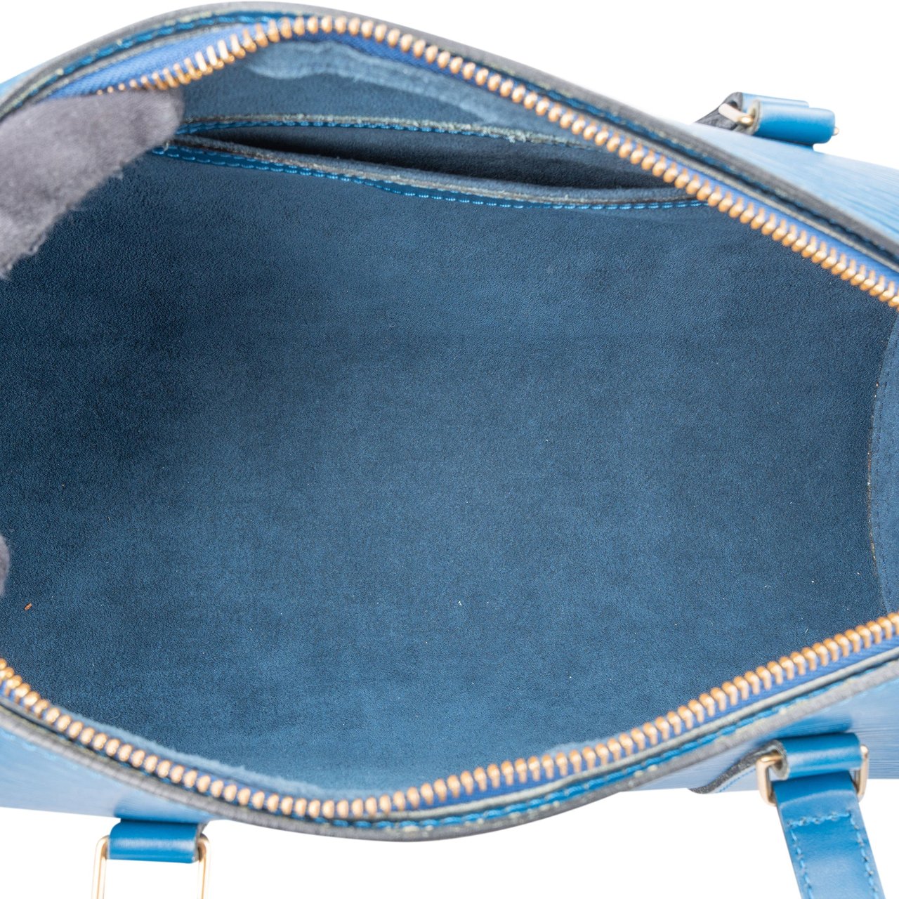 Louis Vuitton Bleu Epi Leather Soufflot Set Handbag Blauw