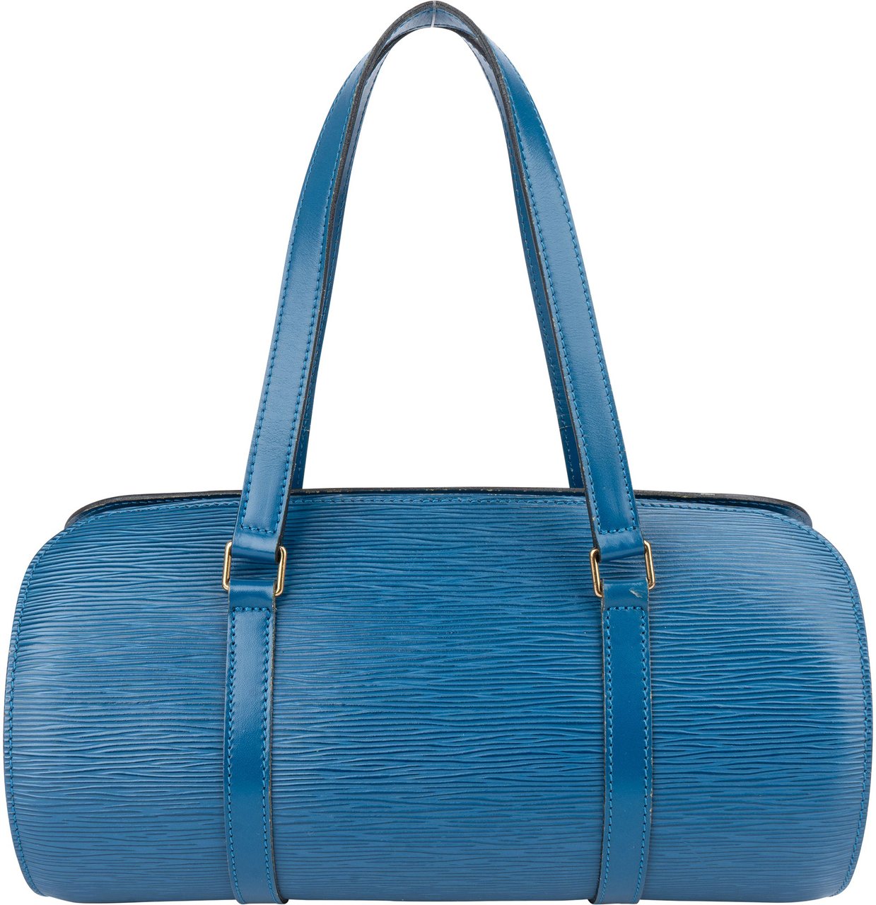 Louis Vuitton Bleu Epi Leather Soufflot Set Handbag Blauw