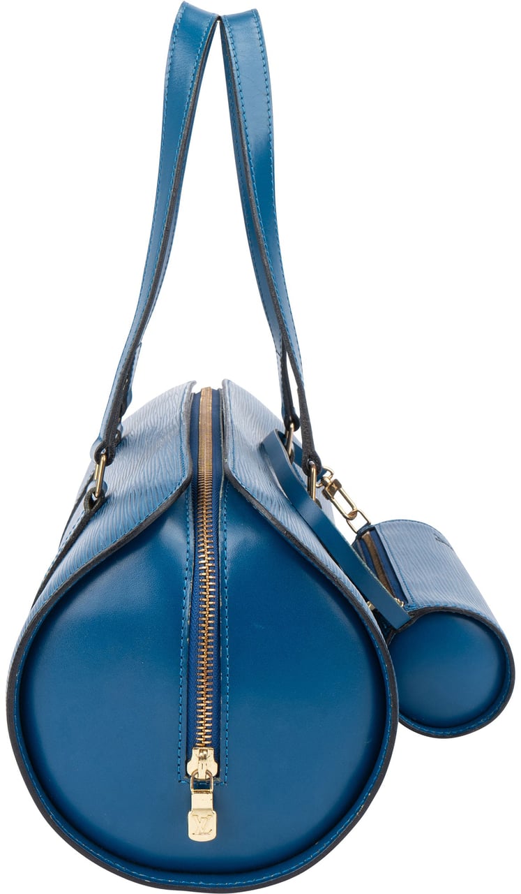 Louis Vuitton Bleu Epi Leather Soufflot Set Handbag Blauw