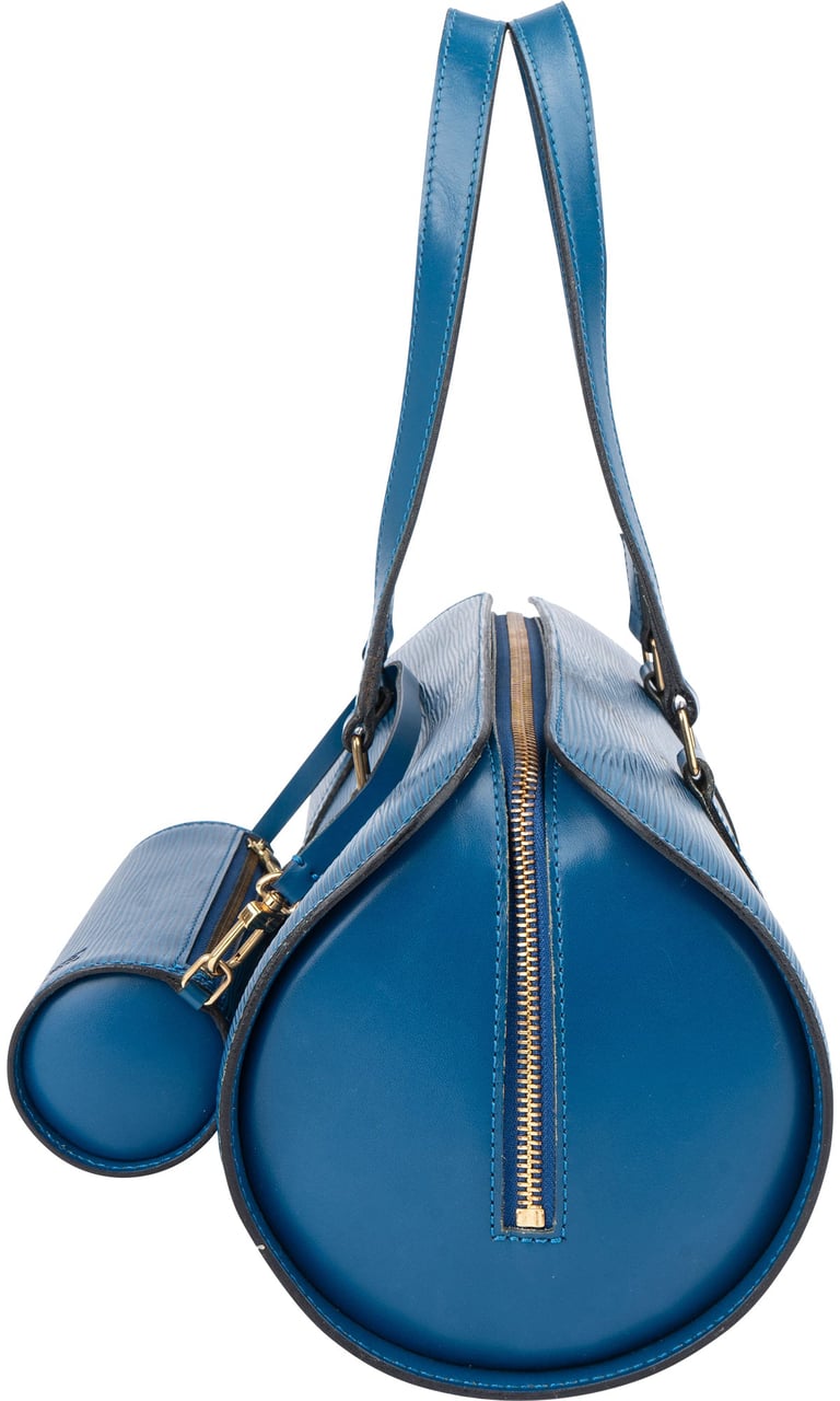 Louis Vuitton Bleu Epi Leather Soufflot Set Handbag Blauw