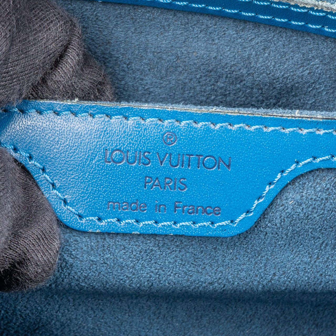 Louis Vuitton Bleu Epi Leather Soufflot Set Handbag Blauw