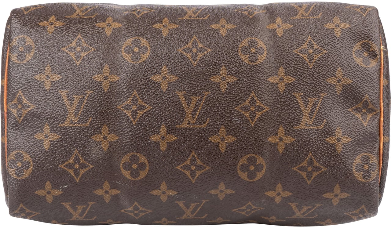 Louis Vuitton Louis Vuitton Canvas Monogram Speedy 25 Handbag Bruin