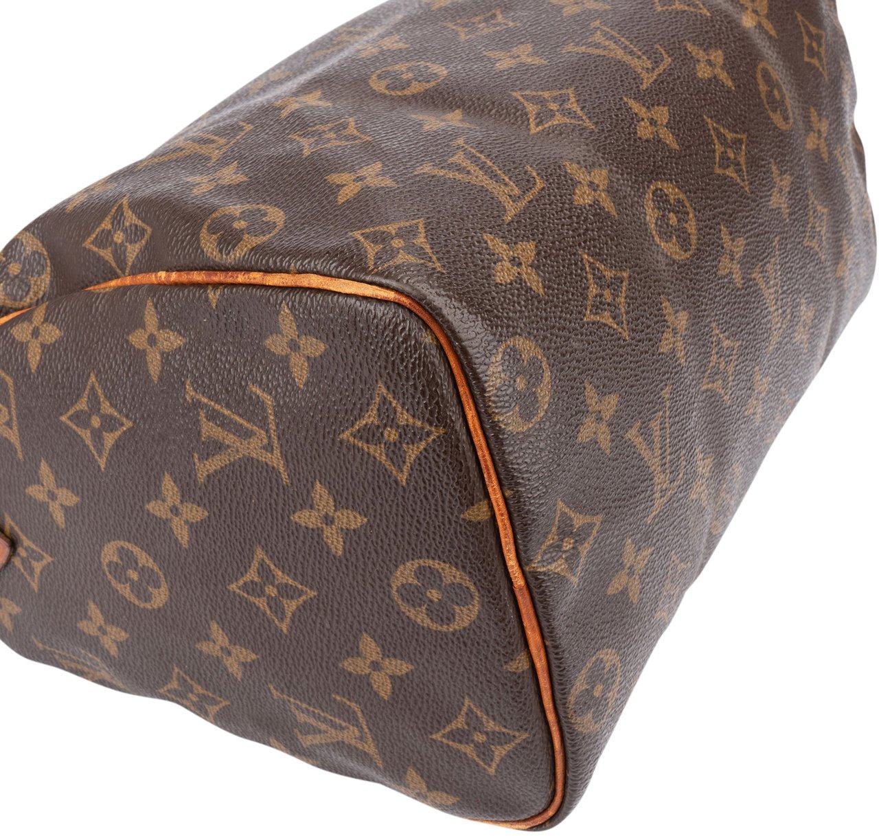 Louis Vuitton Louis Vuitton Canvas Monogram Speedy 25 Handbag Bruin