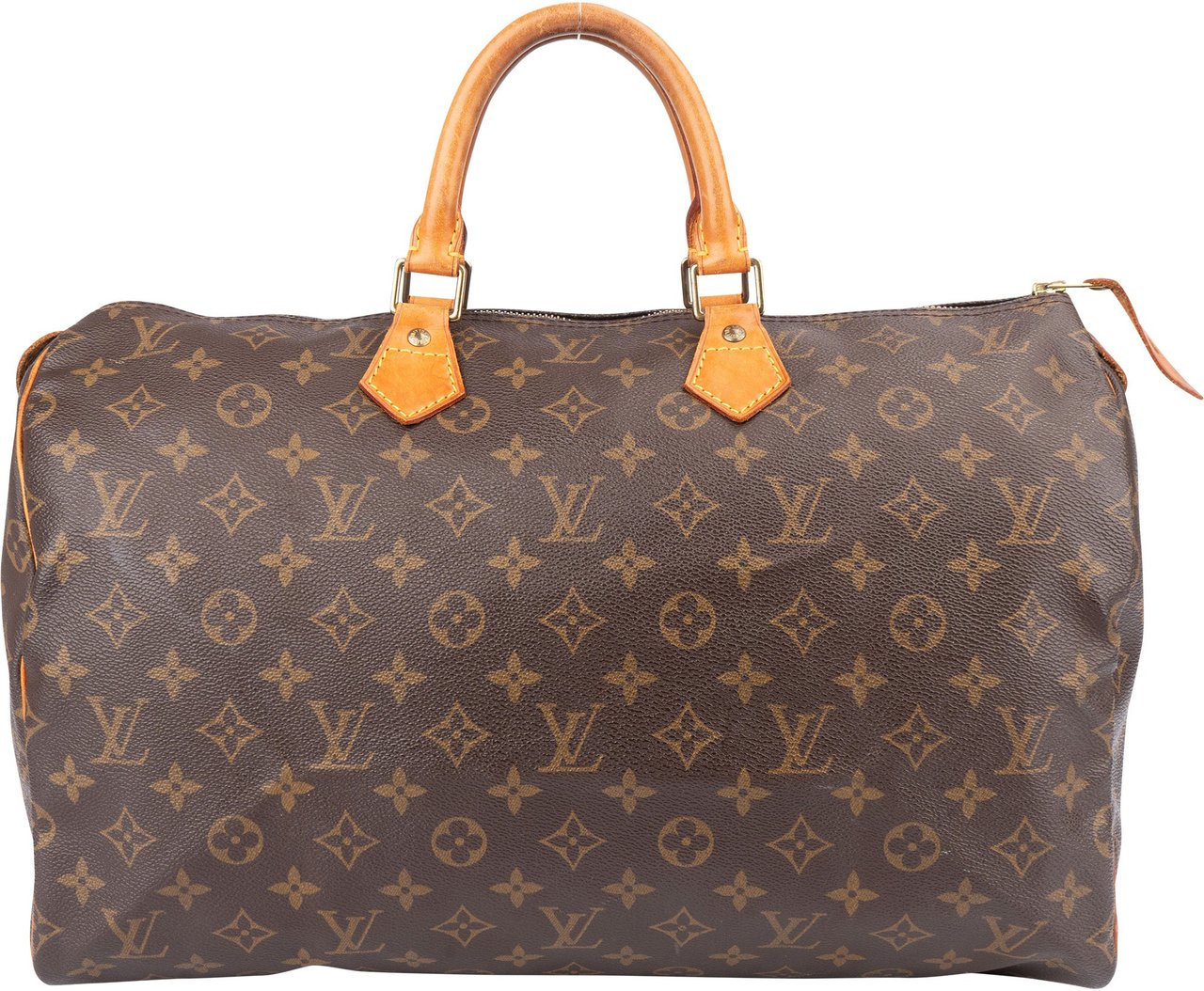 Louis Vuitton Louis Vuitton Canvas Monogram Speedy 40 Handbag Bruin