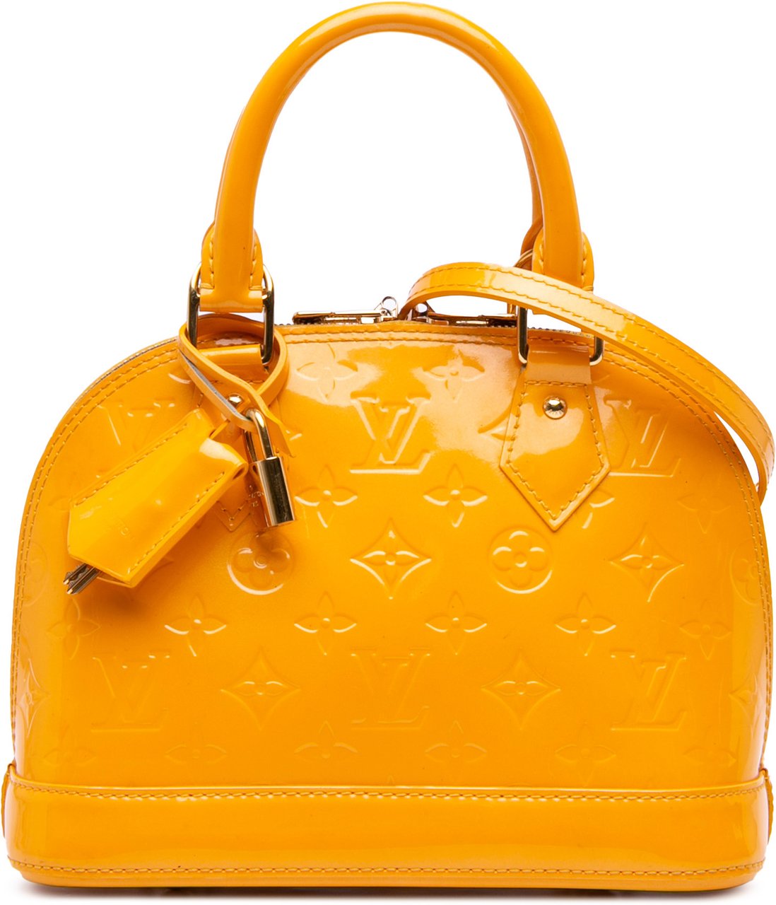 Louis Vuitton Monogram Vernis Alma BB Geel