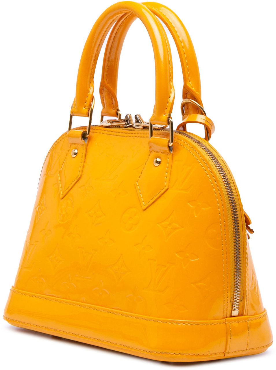 Louis Vuitton Monogram Vernis Alma BB Geel