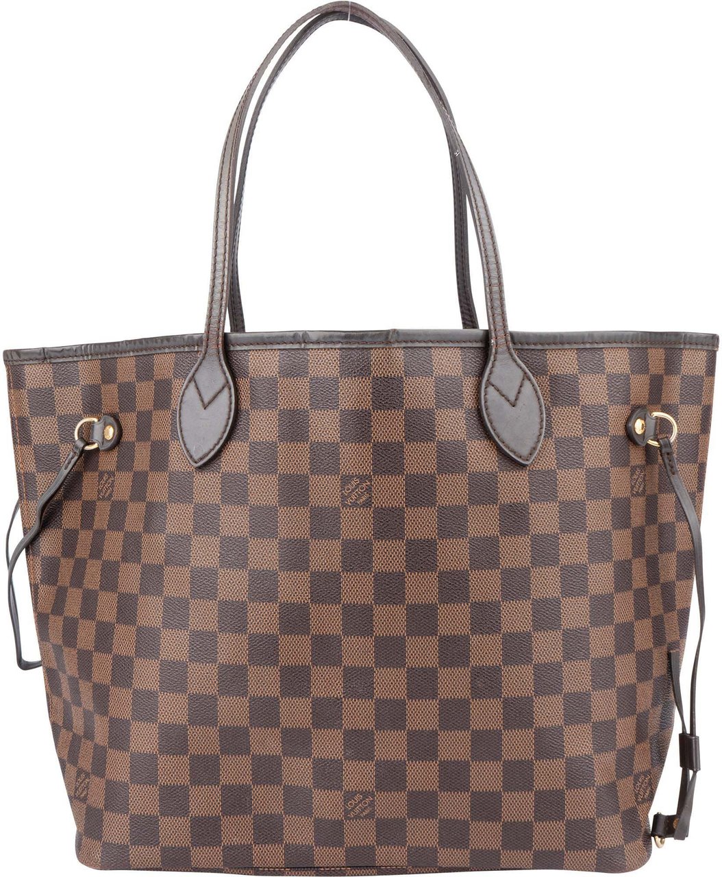 Louis Vuitton Louis Vuitton Damier Ebene Monogram Neverfull MM Shopper Handbag Bruin