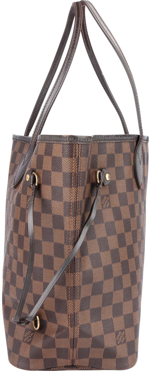 Louis Vuitton Louis Vuitton Damier Ebene Monogram Neverfull MM Shopper Handbag Bruin