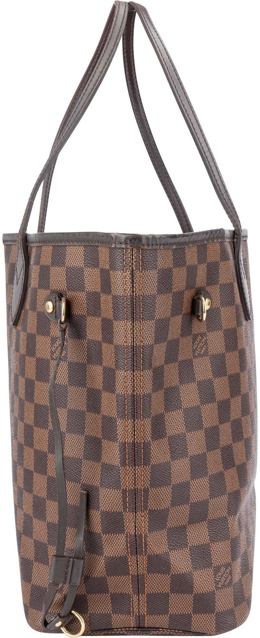 Louis Vuitton Louis Vuitton Damier Ebene Monogram Neverfull MM Shopper Handbag Bruin