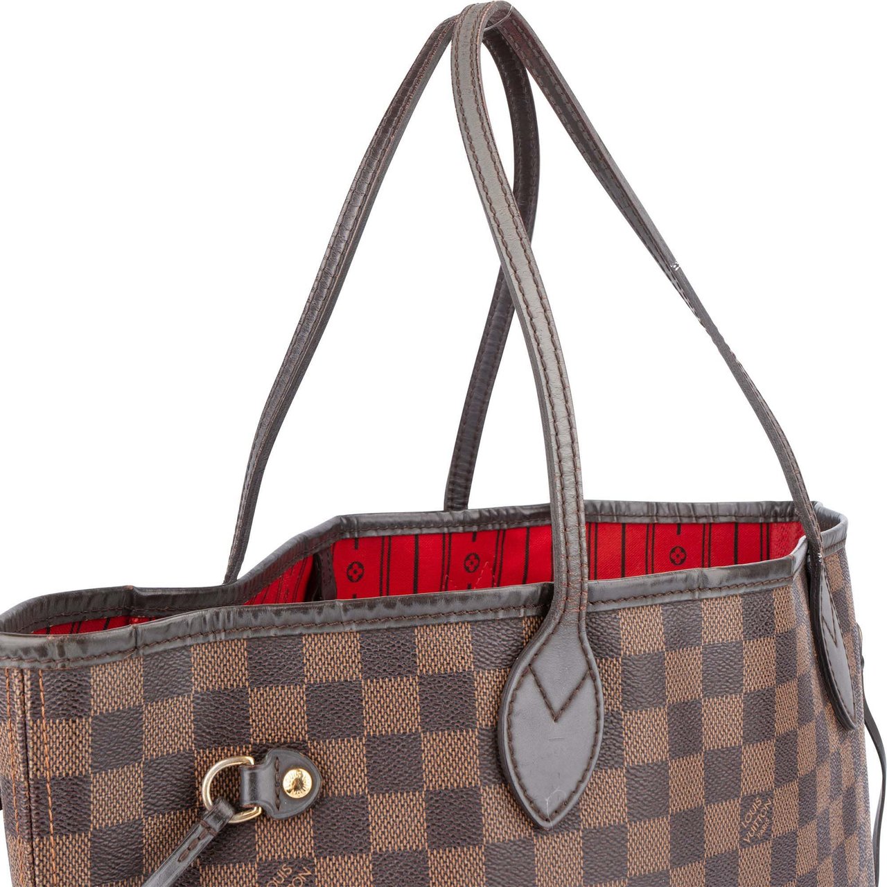 Louis Vuitton Louis Vuitton Damier Ebene Monogram Neverfull MM Shopper Handbag Bruin