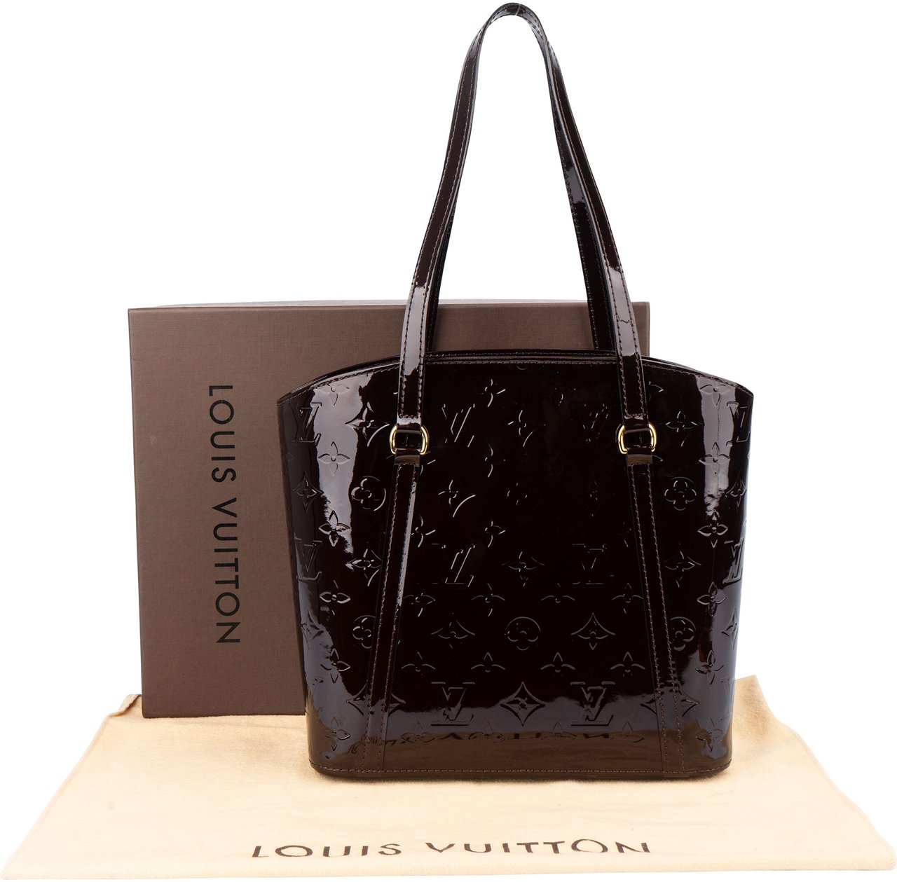Louis Vuitton Louis Vuitton Vernis Monogram Avalon Handbag Paars