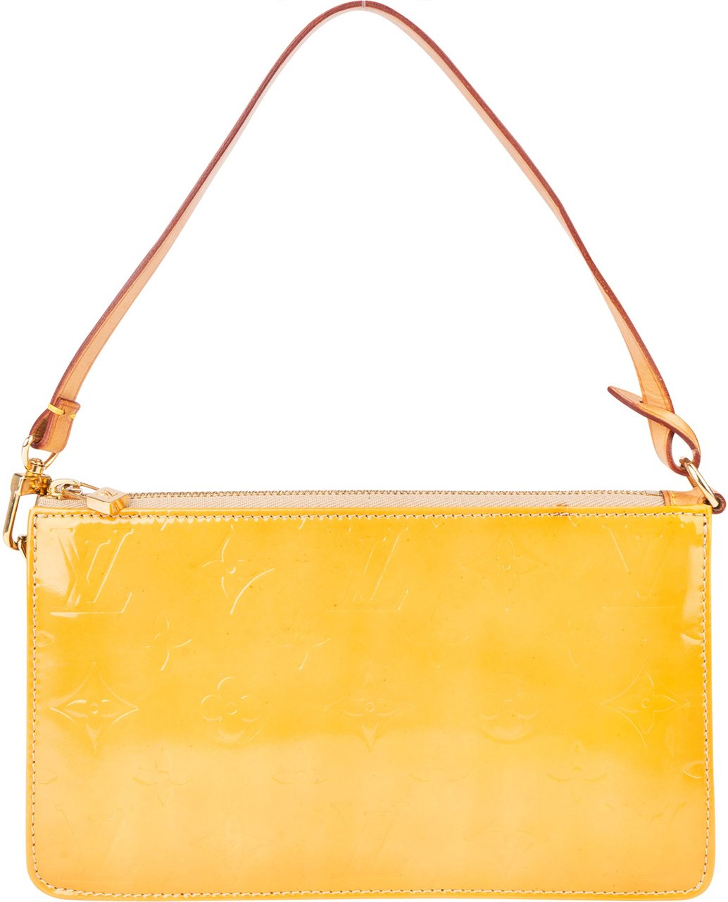 Louis Vuitton Louis Vuitton Yellow Vernis Monogram Lexington Handbag Geel