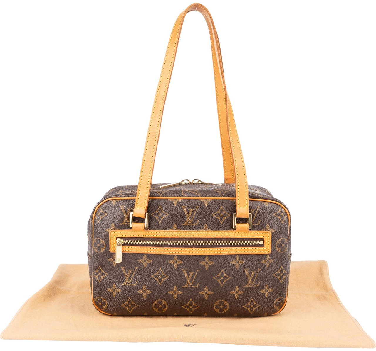 Louis Vuitton Louis Vuitton Canvas Monogram Cite MM Shoulder Bag Bruin
