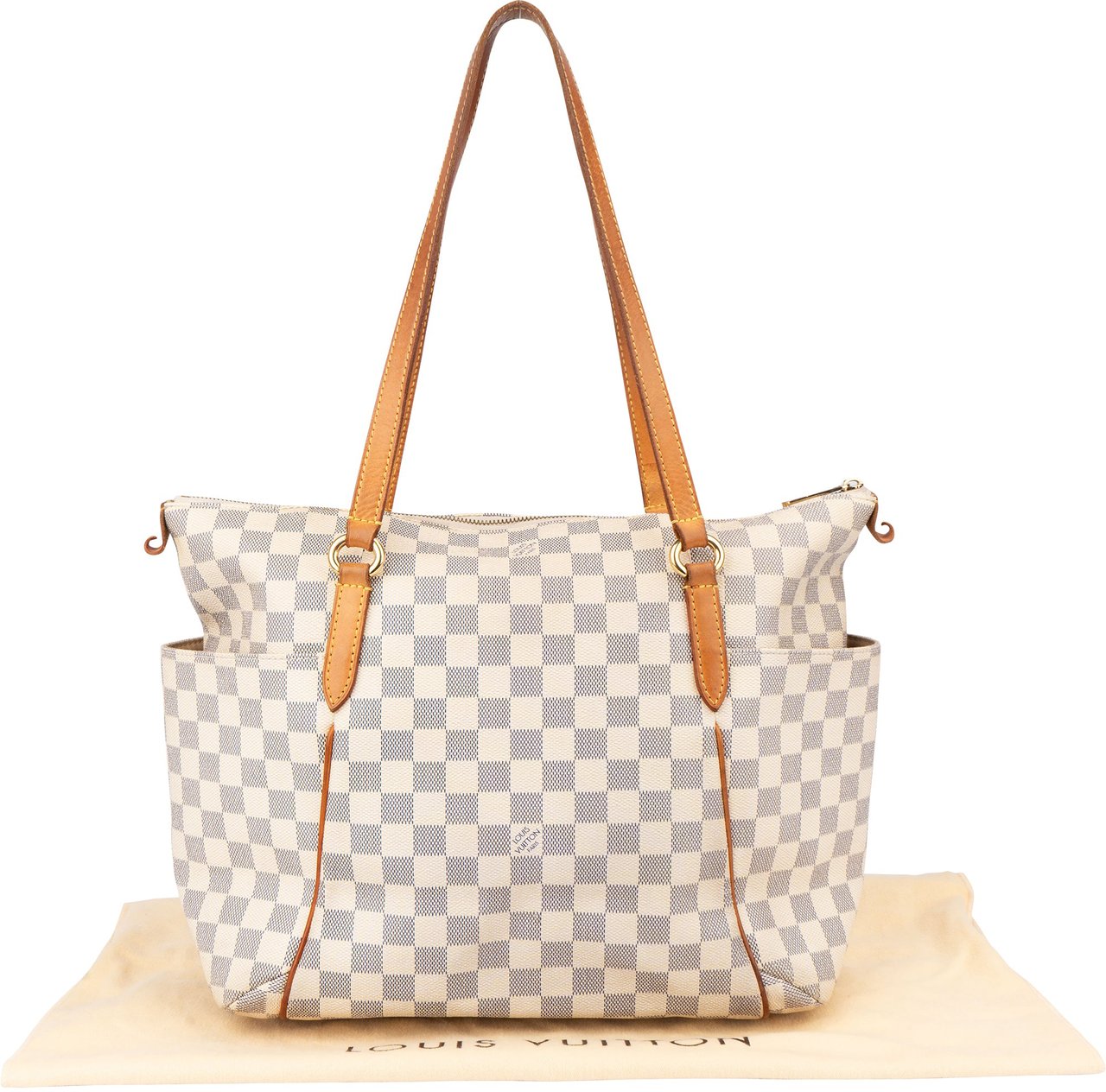 Louis Vuitton Louis Vuitton Damier Azur Monogram Totally GM Shoulder Bag Wit