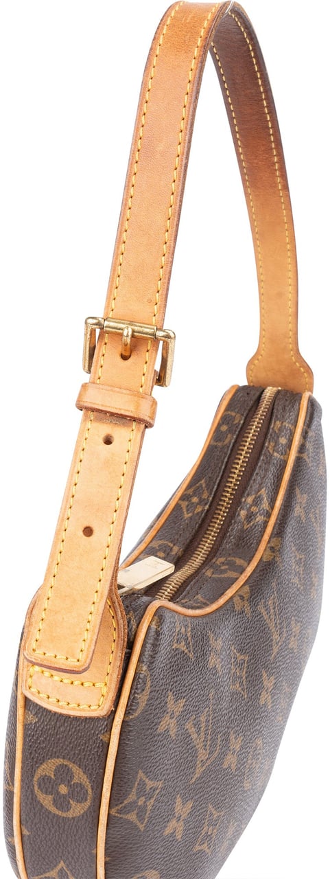 Louis Vuitton Canvas Monogram Croissant PM Handbag Bruin