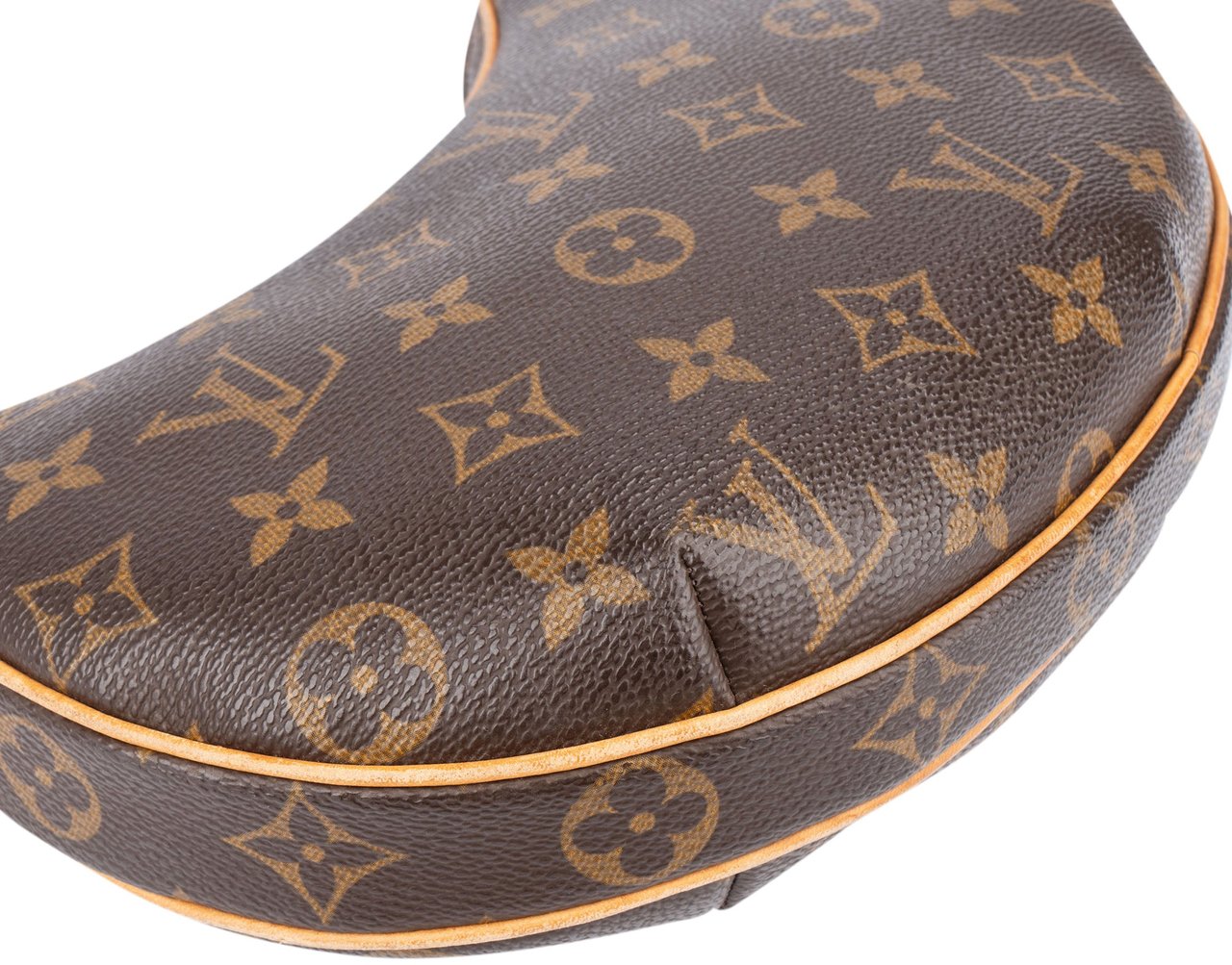 Louis Vuitton Canvas Monogram Croissant PM Handbag Bruin