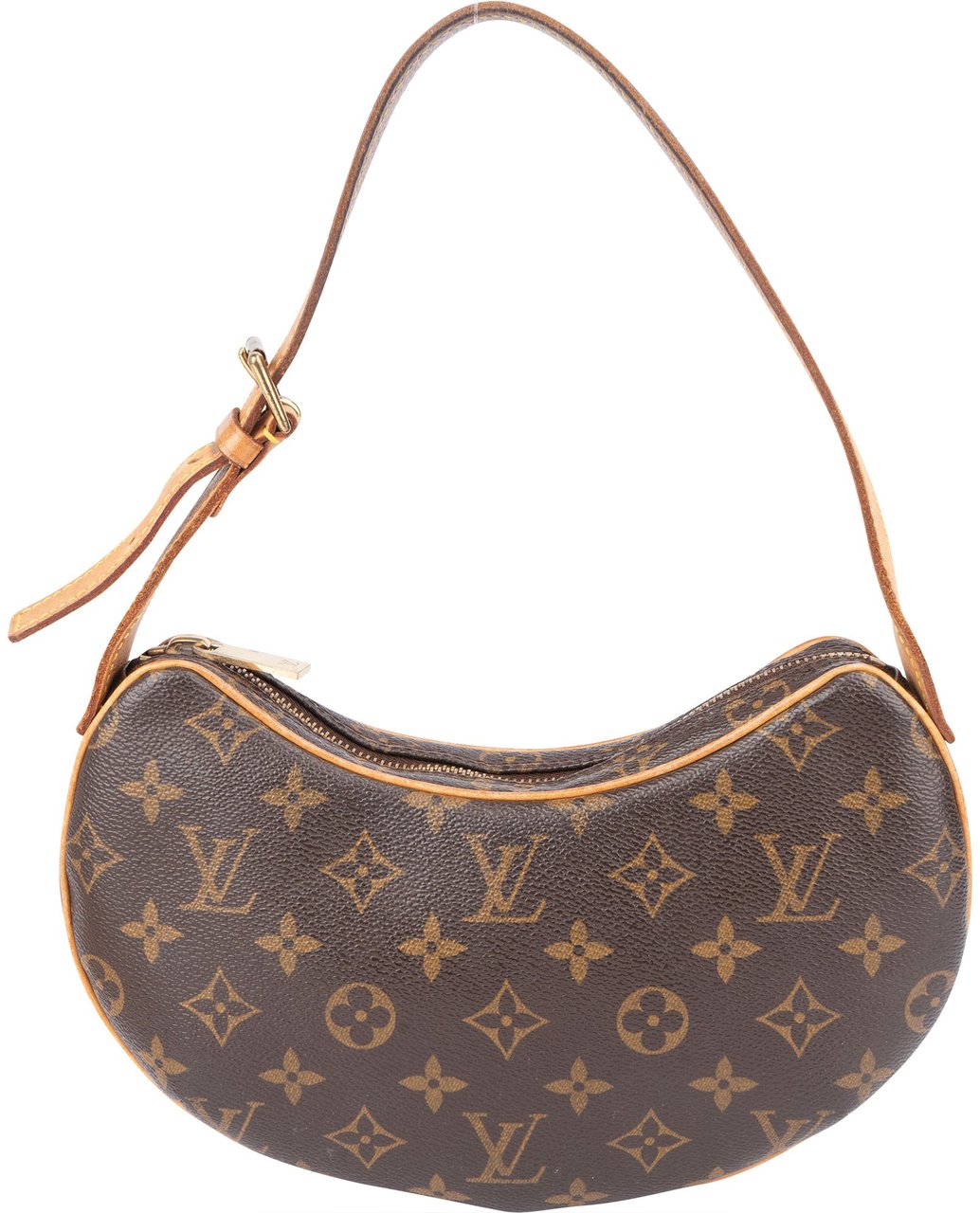 Louis Vuitton Canvas Monogram Croissant PM Handbag Bruin