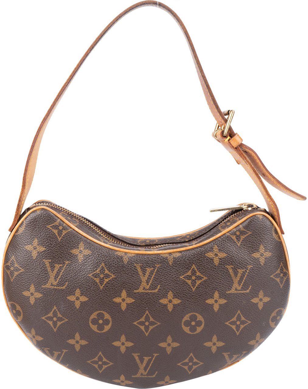 Louis Vuitton Canvas Monogram Croissant PM Handbag Bruin
