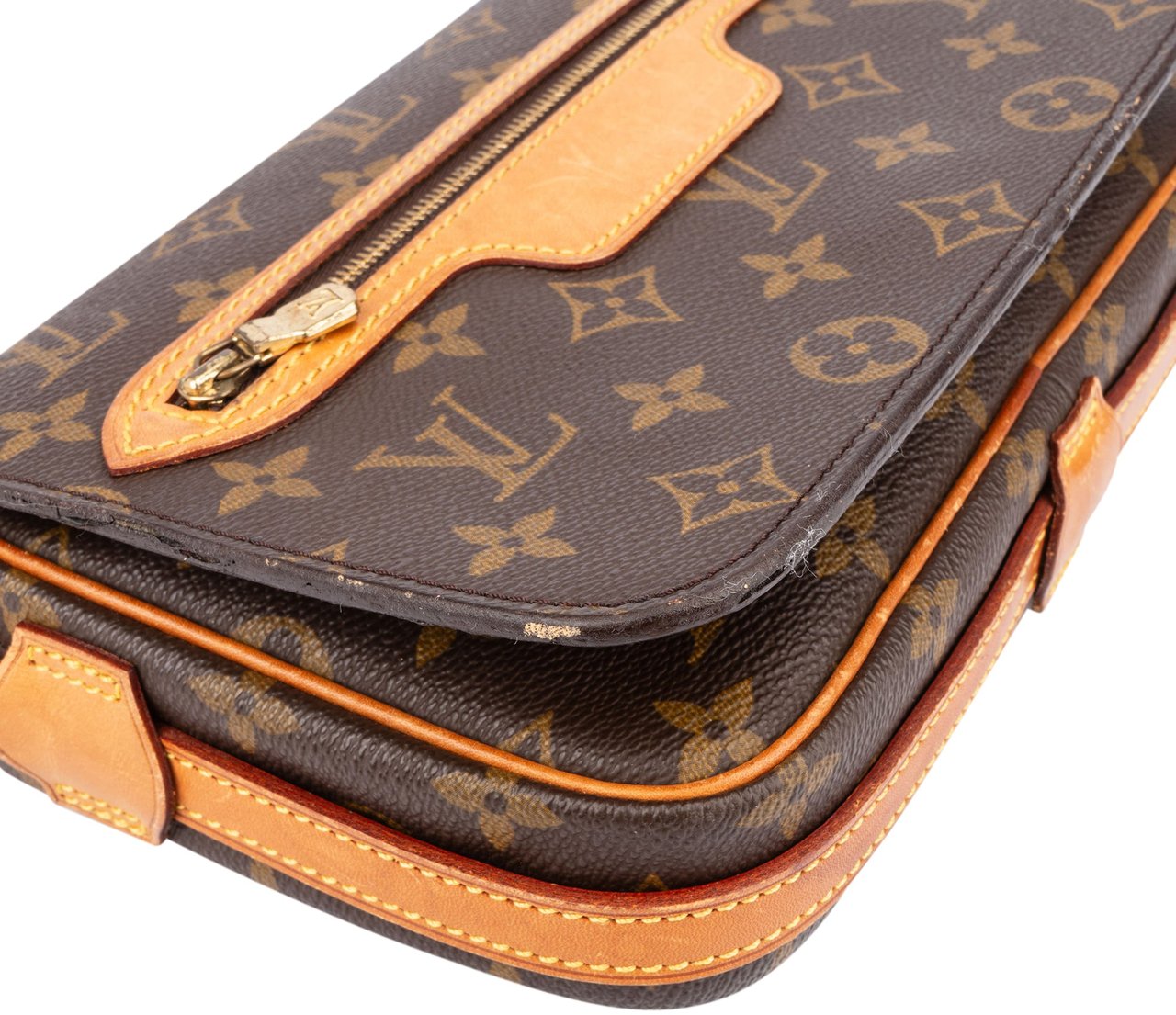 Louis Vuitton Louis Vuitton Canvas Monogram Saint Germain PM Crossbody Bag Bruin