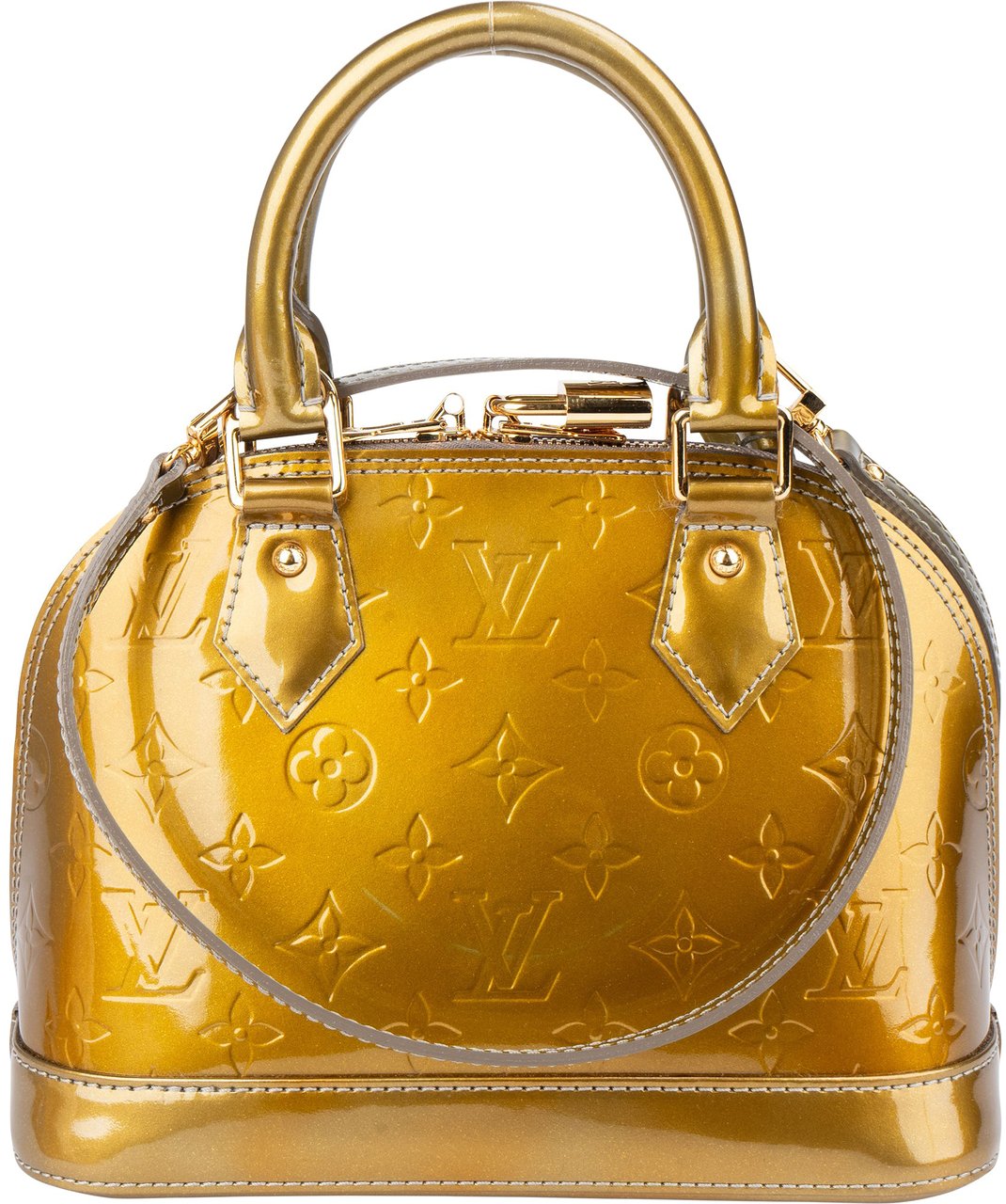 Louis Vuitton Louis Vuitton Vernis Monogram Alma BB Handbag Groen