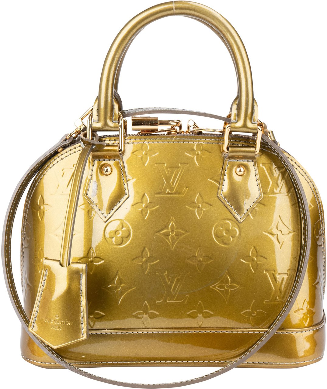 Louis Vuitton Louis Vuitton Vernis Monogram Alma BB Handbag Groen