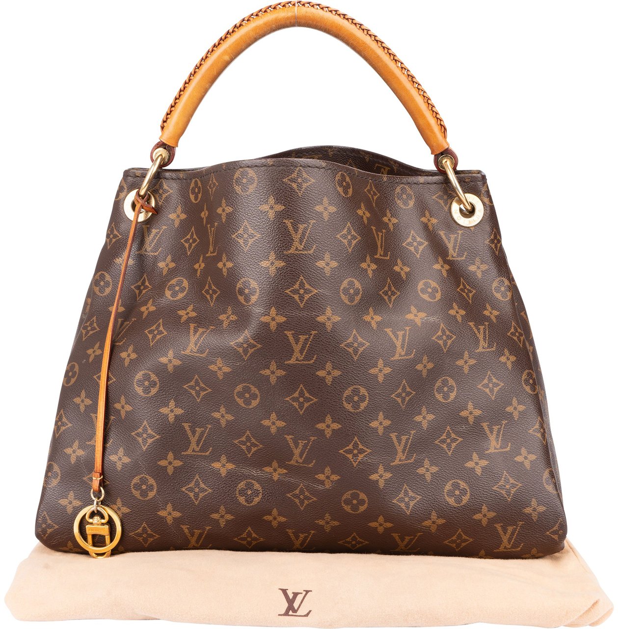 Louis Vuitton Canvas Monogram Artsy MM Handbag Bruin