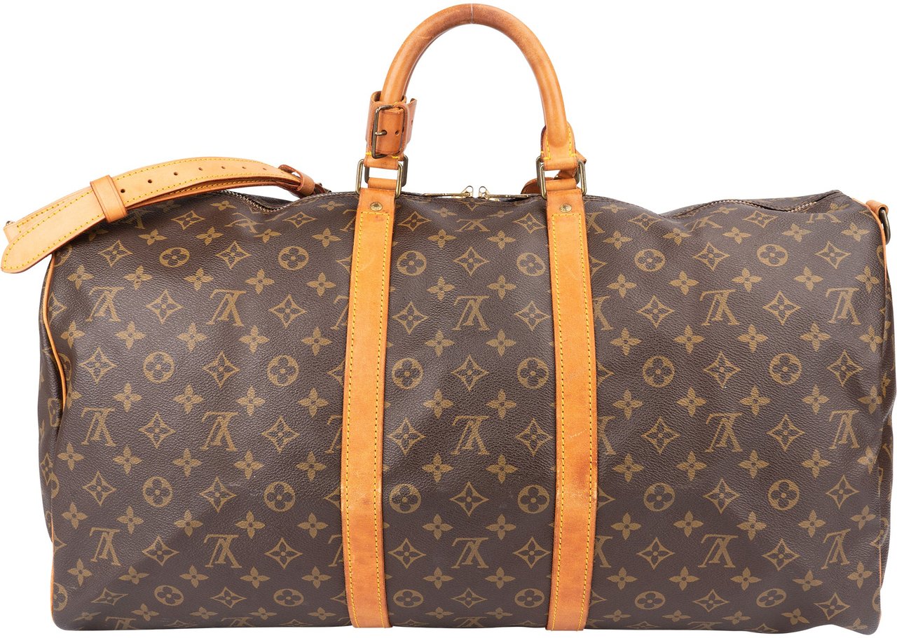 Louis Vuitton Louis Vuitton Canvas Monogram Keepall 55 Bandouliere Bruin