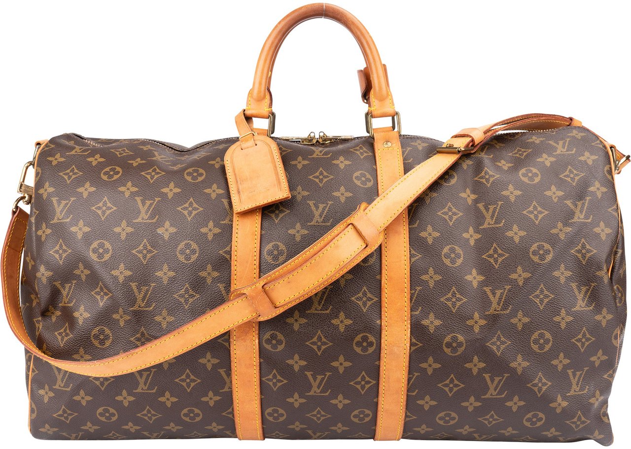 Louis Vuitton Louis Vuitton Canvas Monogram Keepall 55 Bandouliere Bruin